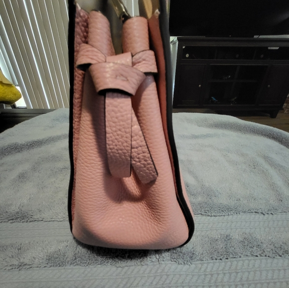 Kate Spade Knott Medium Satchel with Crossbody Strap Pink VGUC - Picture 4 of 11